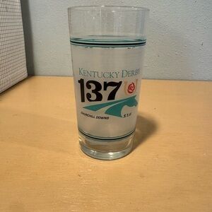 Kentucky Derby 137 Commemorative Glass - Blue and Black (1)